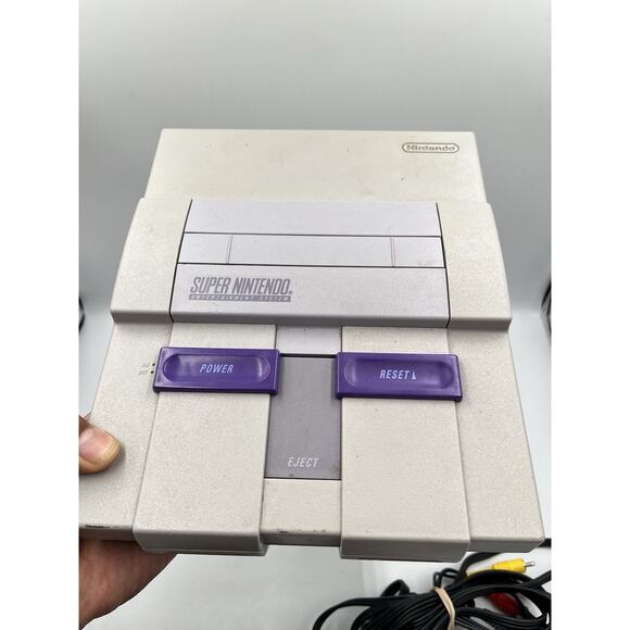 Super Nintendo SNES System Console With OEM Controller Authentic & Clean!!